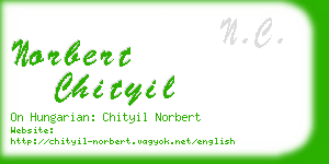 norbert chityil business card